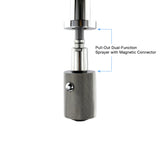 Coventry Brassworks Como Industrial Single-Hole Gooseneck Kitchen Faucet with Magnetic Connector