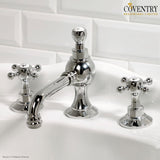 Coventry Brassworks Limited Widespread Lavatory Faucet with Cross Handle