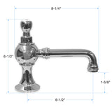 Coventry Brassworks Limited Widespread Lavatory Faucet with Cross Handle