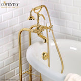 Coventry Brassworks 3/4" Floor Mounted Telephone Hand Shower with Tub Spout
