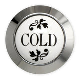 Coventry Brassworks Ceramic Cold Button with Metal Ring 88.01.201