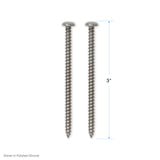 Pair of 3" Mounting Screws for Coventry Brassworks 1/2" and 3/4" Exposed Thermostatic Shower Systems