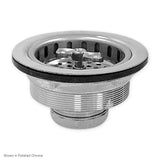 3-1/2" Twist Lock Wing Nut Kitchen Basket Strainer