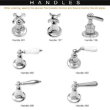 Ultra Luxury Exposed Thermostatic Shower System with 8" Shower Head, Handheld Shower, and Slidebar