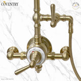 Ultra Luxury Exposed Thermostatic Shower System with 8" Shower Head and Handheld Shower