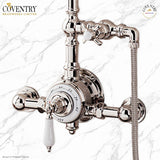 Ultra Luxury Exposed Thermostatic Shower System with 8" Shower Head, Handheld Shower, and Slidebar