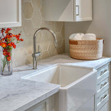 Italian Handmade Ceramic White Farmhouse Sink