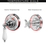 Ultra Luxury Exposed Thermostatic Shower System with 8" Shower Head, Handheld Shower, and Slidebar