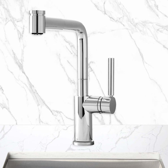 Coventry Brassworks Italia Kitchen Faucet with Pull-Out Dual Function Sprayer and Swivel Spout