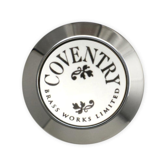Coventry Brassworks Ceramic Button with Metal Ring 88.01.207