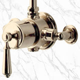 Waterworks Easton Classic Exposed Thermostatic Shower System with 8" Rainhead Showerhead and Metal Lever Handle