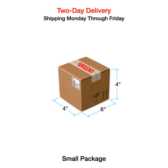 Two-Day Delivery: Shipping Monday Through Friday in Continental United States (Small Package up to 6