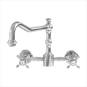 Sigma Pillar Wall-Mount Kitchen Faucet with St. Michel Handle