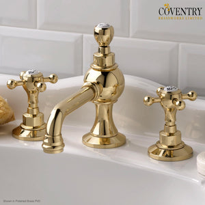 Coventry Brassworks Limited Widespread Lavatory Faucet with Cross Handle