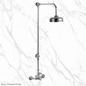 Coventry Brassworks 1/2" Exposed Thermostatic Shower System with 8" Shower Head with Lever Handle
