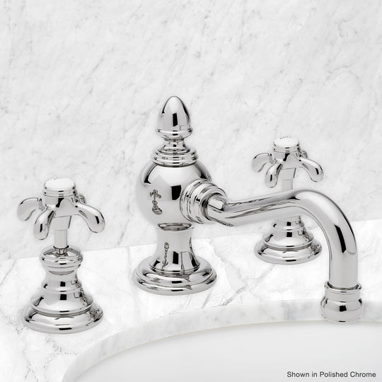 Widespread Lavatory Faucet with Drop Cross Handle