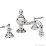 Widespread Lavatory Faucet with Finial Lever