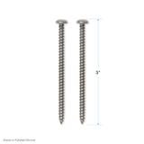 Pair of 3" Mounting Screws for Coventry Brassworks 1/2" and 3/4" Exposed Thermostatic Shower Systems