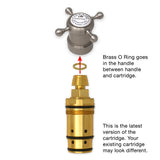 Coventry Brassworks 3/4" Exposed Thermostatic Cartridge and Brass O Ring 20 Point 88.30.326