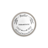 Butler Mill and Brassworks Button Assembly with Metal Ring for 3/4" Thermostatic Cross Handle Temperature Control