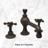 Pack of 4 Pembroke Lavatory Faucets in Oil Rubbed Bronze