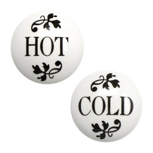 Coventry Brassworks Bundle of Hot and Cold Ceramic Buttons Only (No Metal Rings)