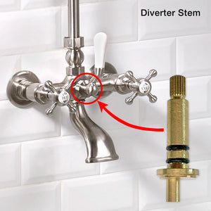 Diverter Stem for Coventry Brassworks 1/2" Exposed Two Valve Tub and Shower