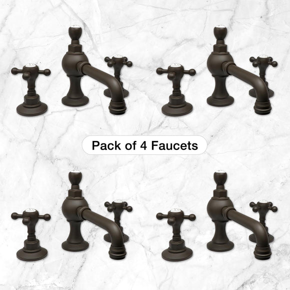 Pack of 4 Pembroke Lavatory Faucets in Oil Rubbed Bronze